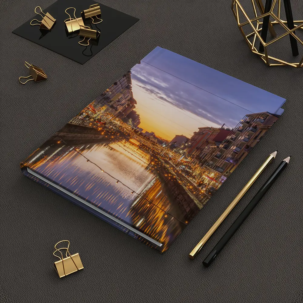 Milan Naviglio Grande Canal at Sunset – Notebooks