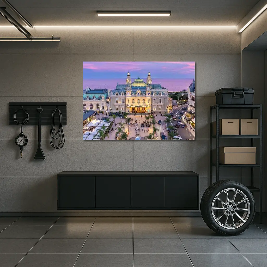 Monte Carlo Casino Square at Dusk – Wall Art
