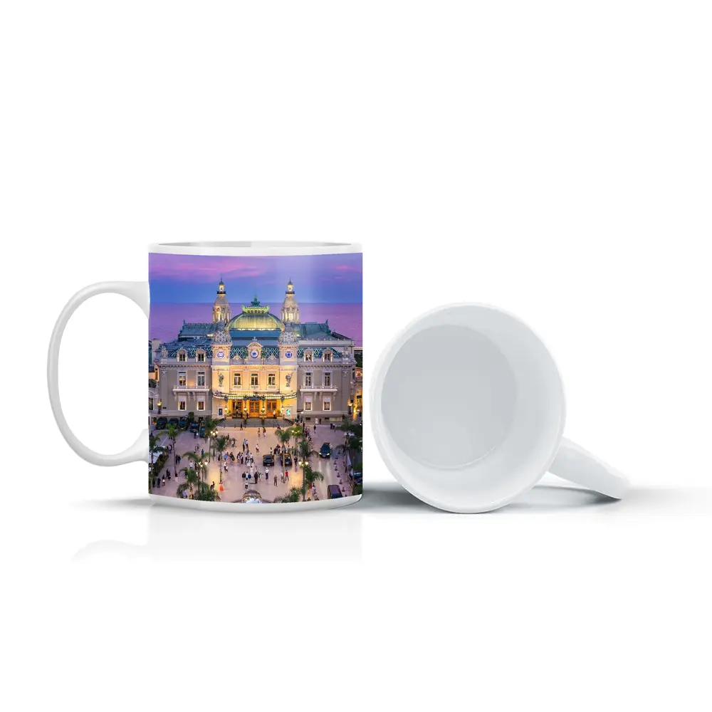 Monte Carlo Casino Square at Dusk – Mugs