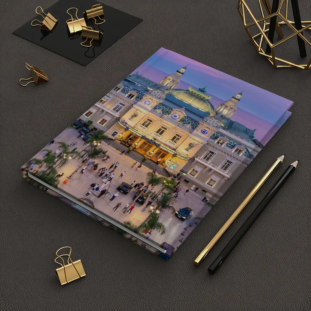Monte Carlo Casino Square at Dusk – Notebooks