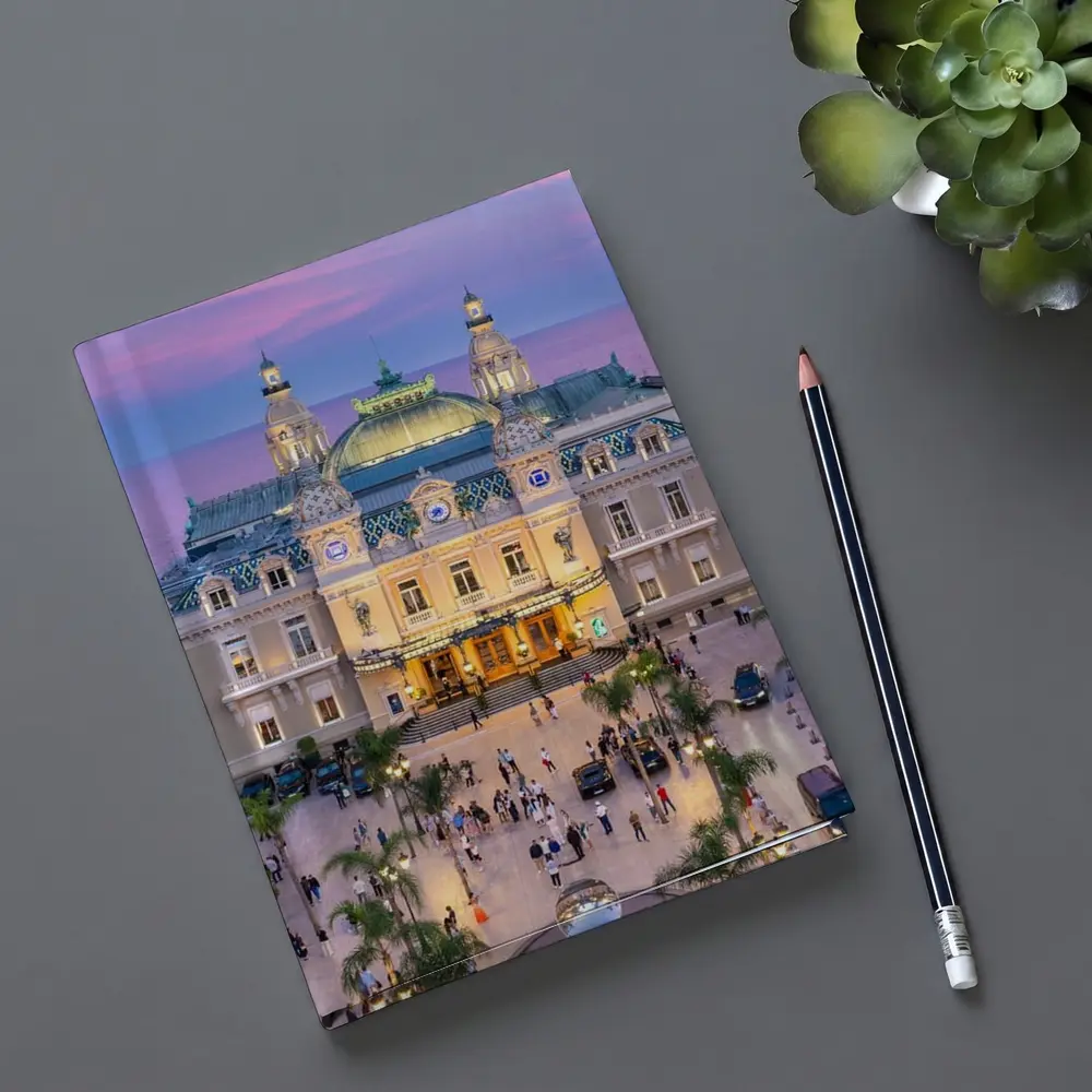 Monte Carlo Casino Square at Dusk – Notebooks