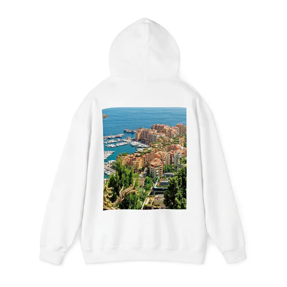 Monaco Harbor Aerial View Mediterranean Coast – Hoodies