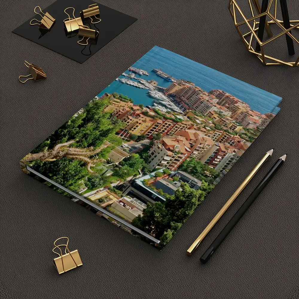 Monaco Harbor Aerial View Mediterranean Coast – Notebooks