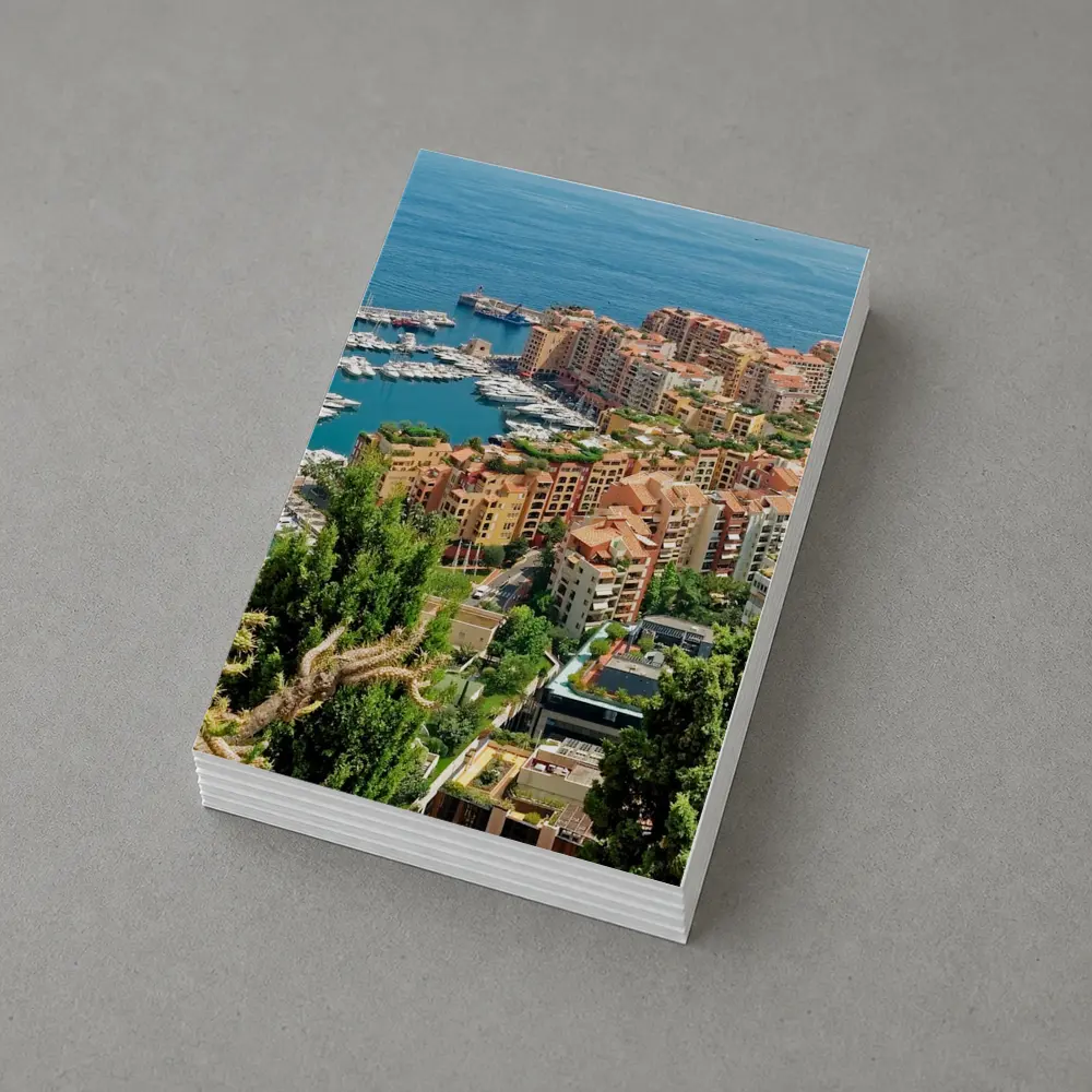 Monaco Harbor Aerial View Mediterranean Coast – Postcards