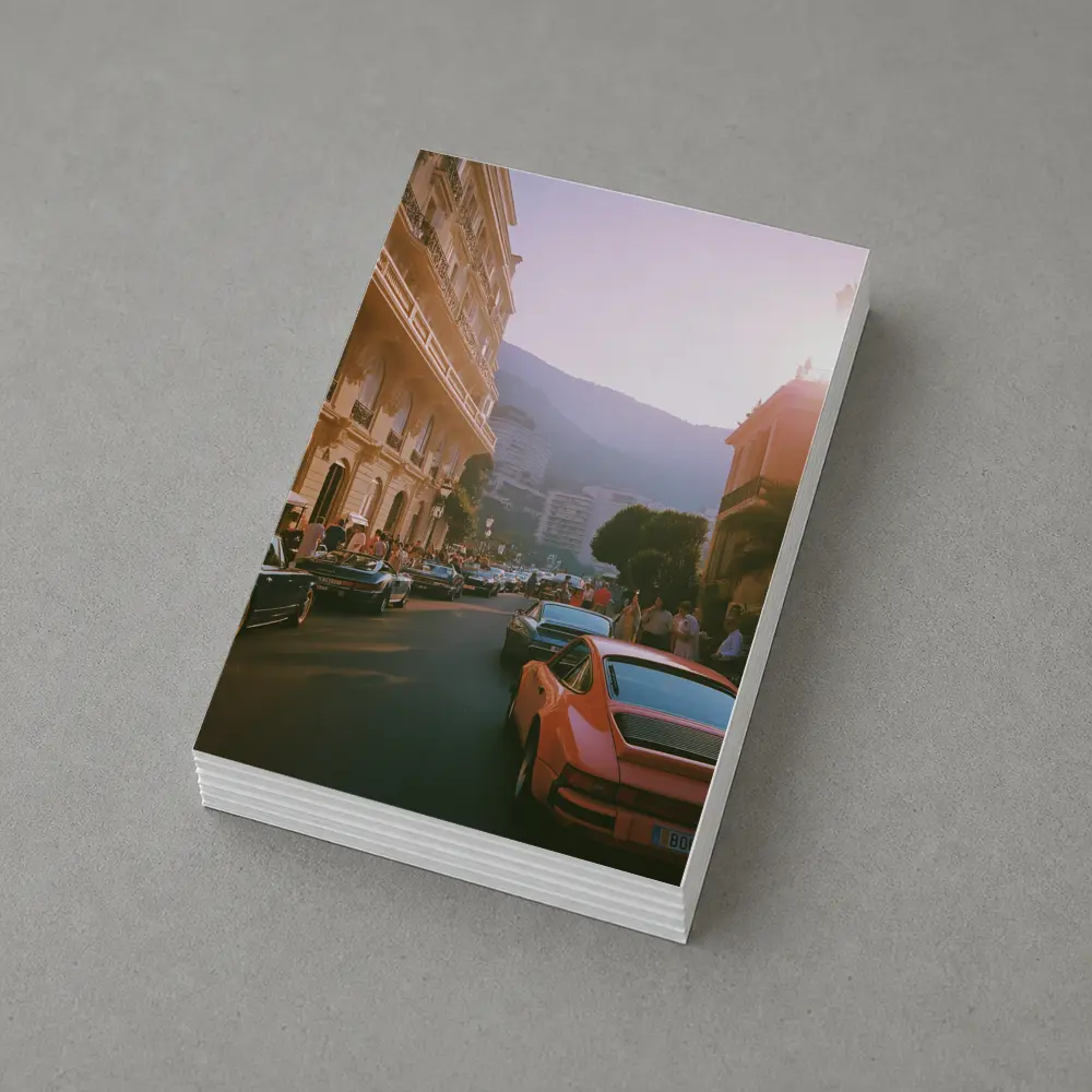 Porsche 911 Street Scene Monaco Sunset – Postcards