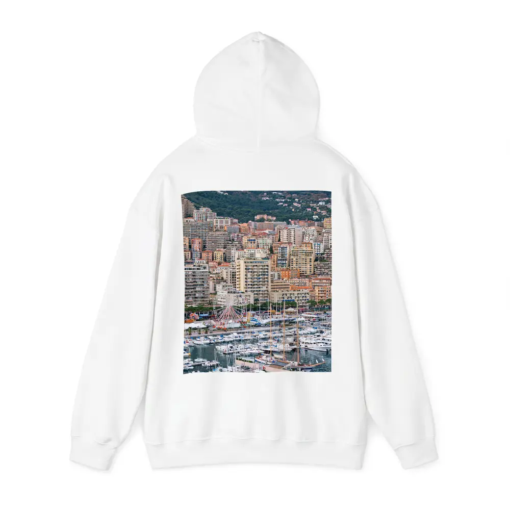 Monaco Harbor Skyline Hillside City View – Hoodies