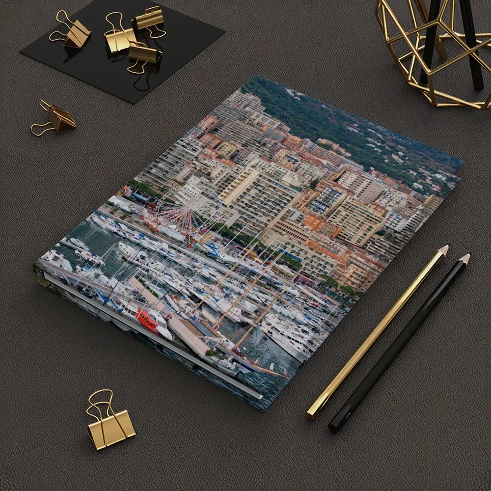 Monaco Harbor Skyline Hillside City View – Notebooks