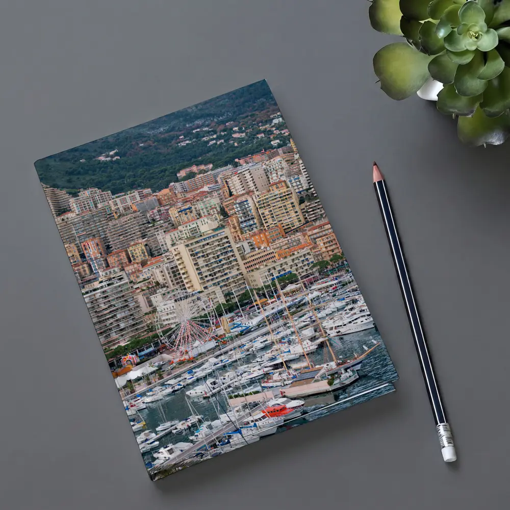 Monaco Harbor Skyline Hillside City View – Notebooks
