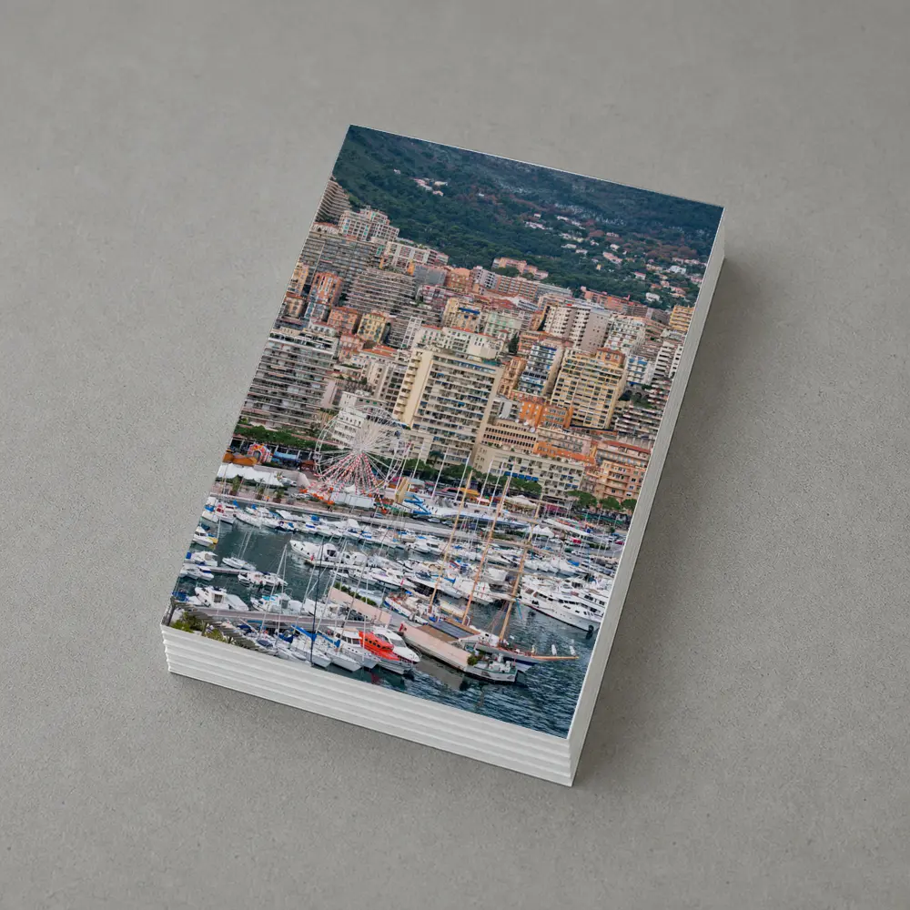 Monaco Harbor Skyline Hillside City View – Postcards