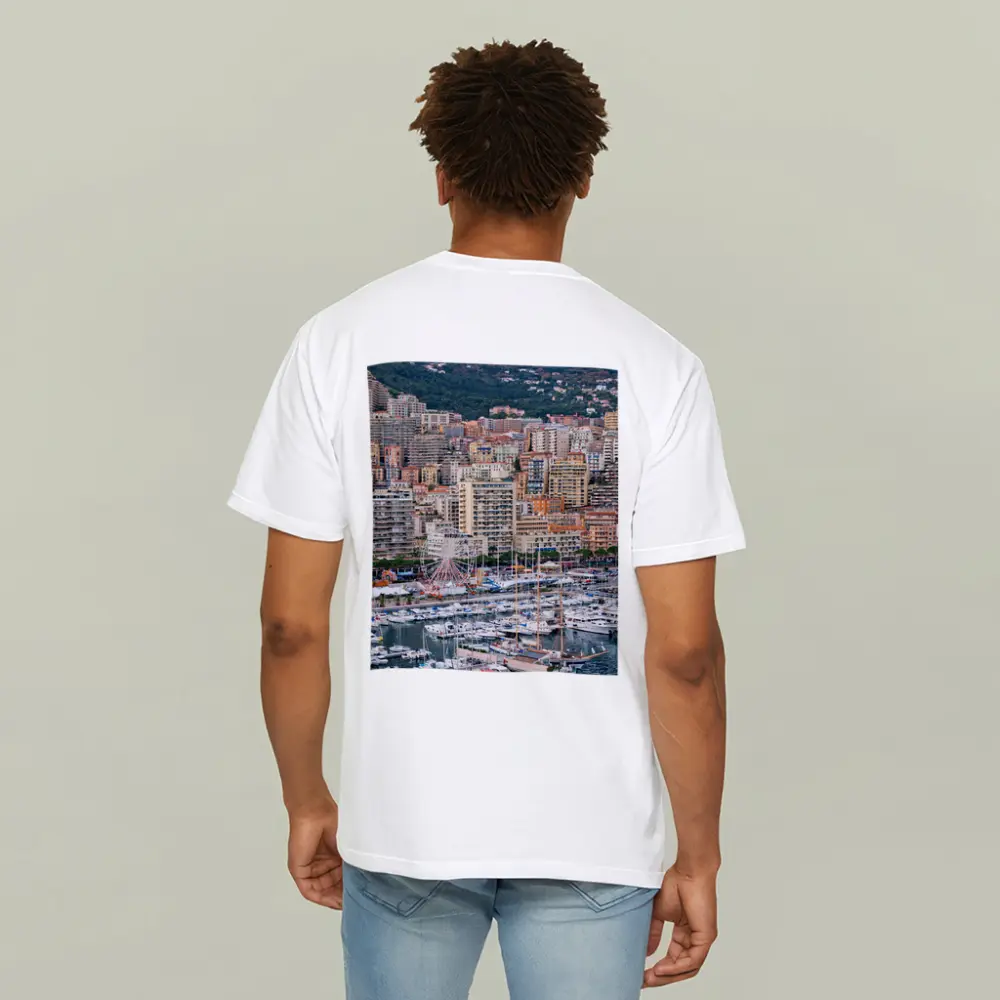 Monaco Harbor Skyline Hillside City View – T-Shirts