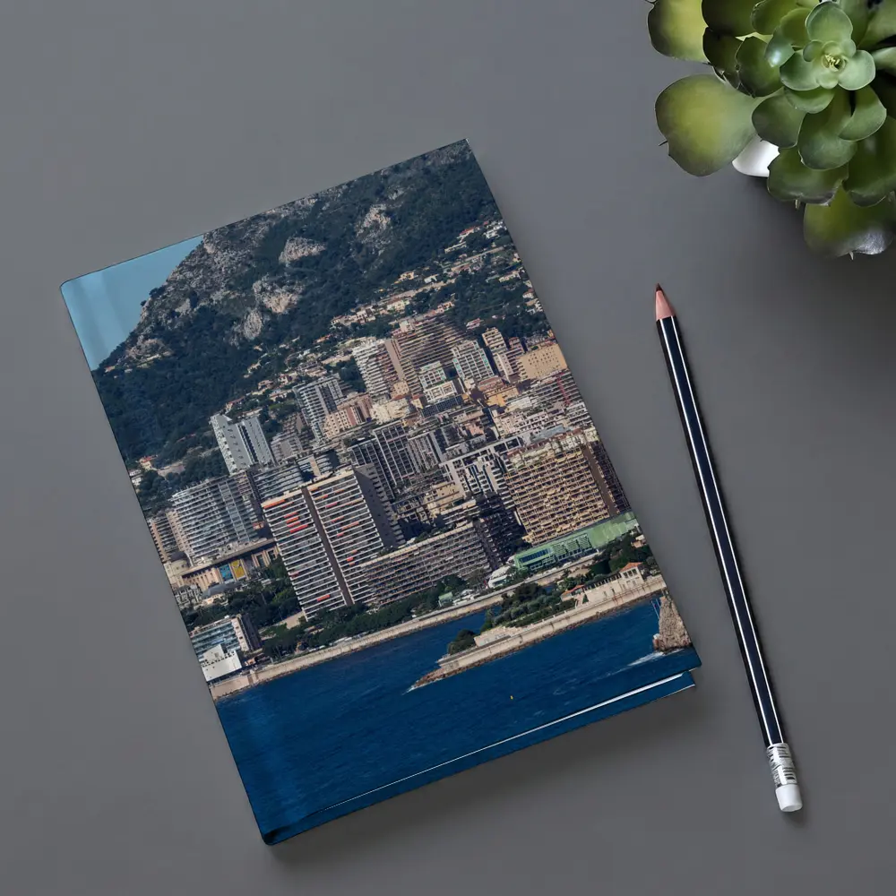 Monaco Skyline Coastal City Mountain View – Notebooks
