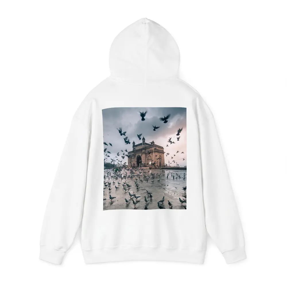 Gateway of India Mumbai Pigeons Storm – Hoodies