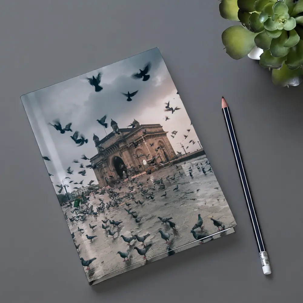 Gateway of India Mumbai Pigeons Storm – Notebooks