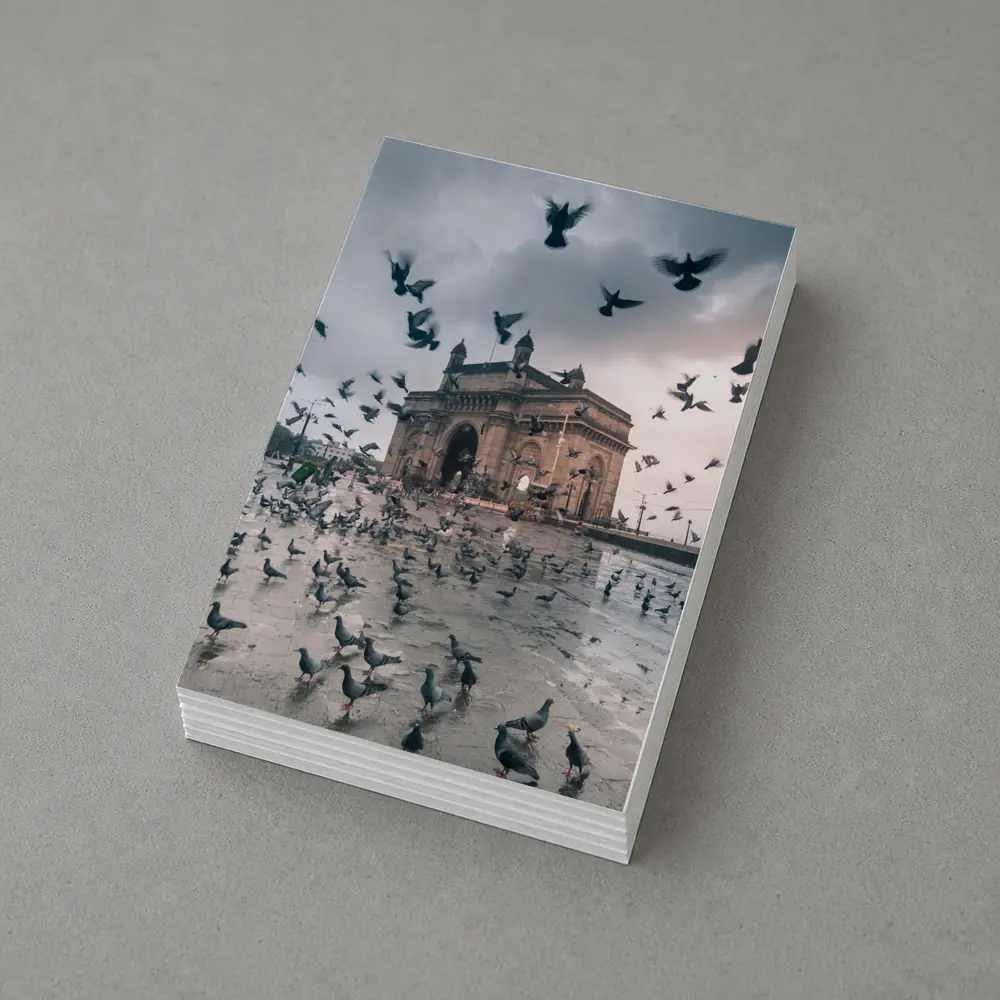 Gateway of India Mumbai Pigeons Storm – Postcards