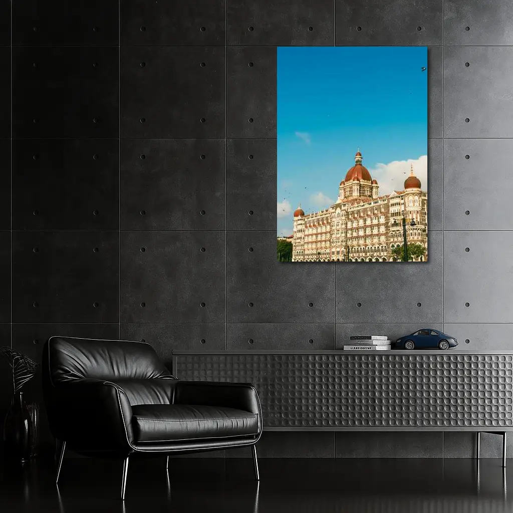 Taj Mahal Palace Hotel Mumbai Blue Sky – Wall Art