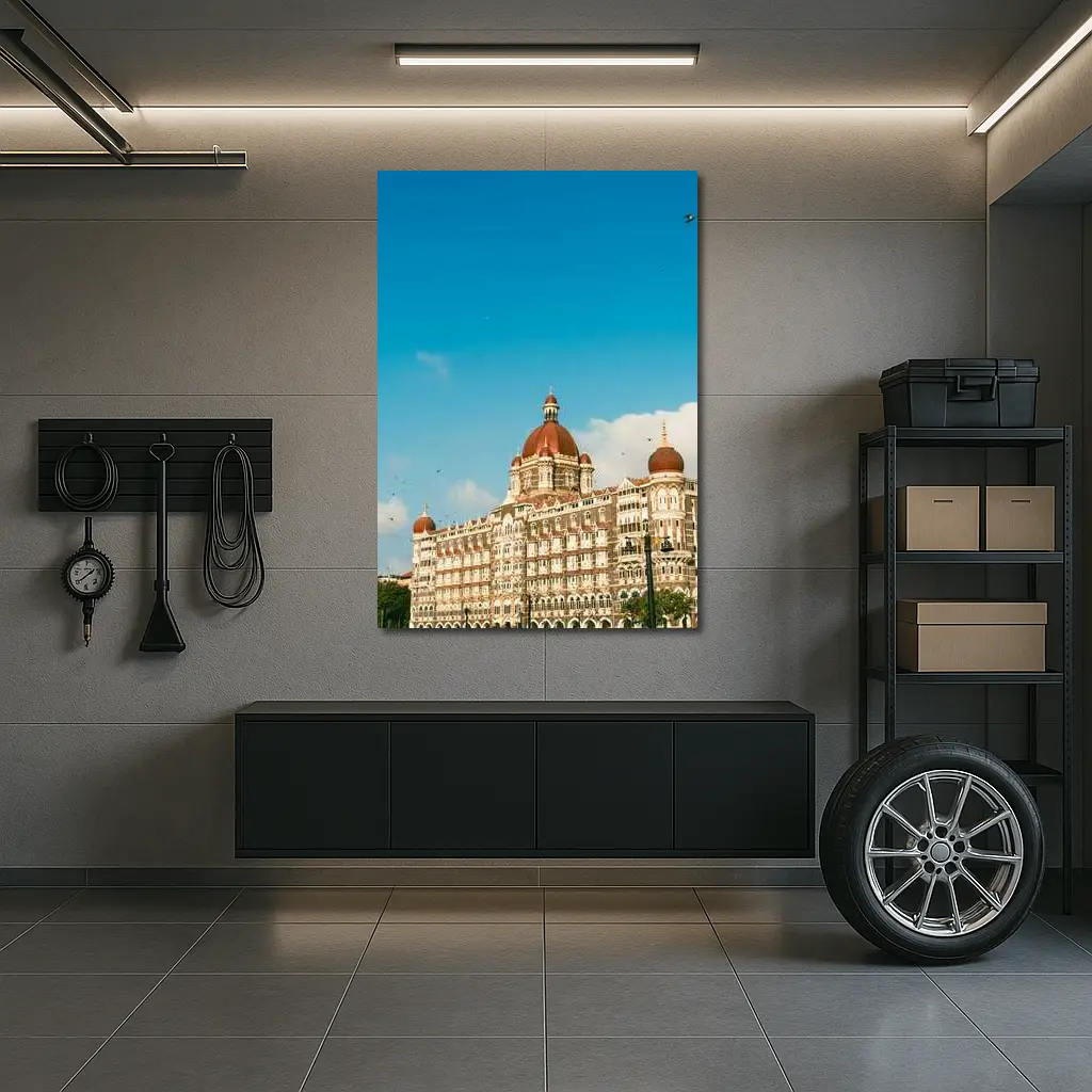 Taj Mahal Palace Hotel Mumbai Blue Sky – Wall Art