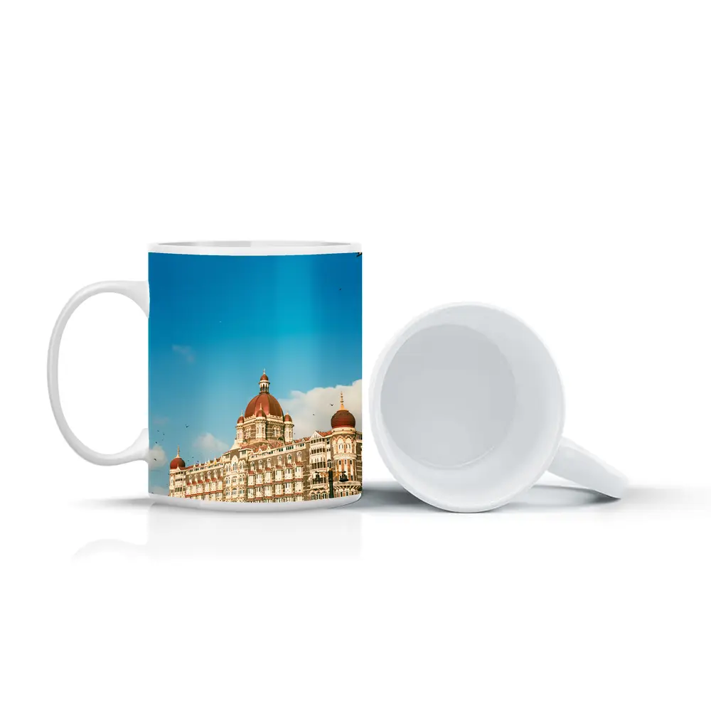 Taj Mahal Palace Hotel Mumbai Blue Sky – Mugs