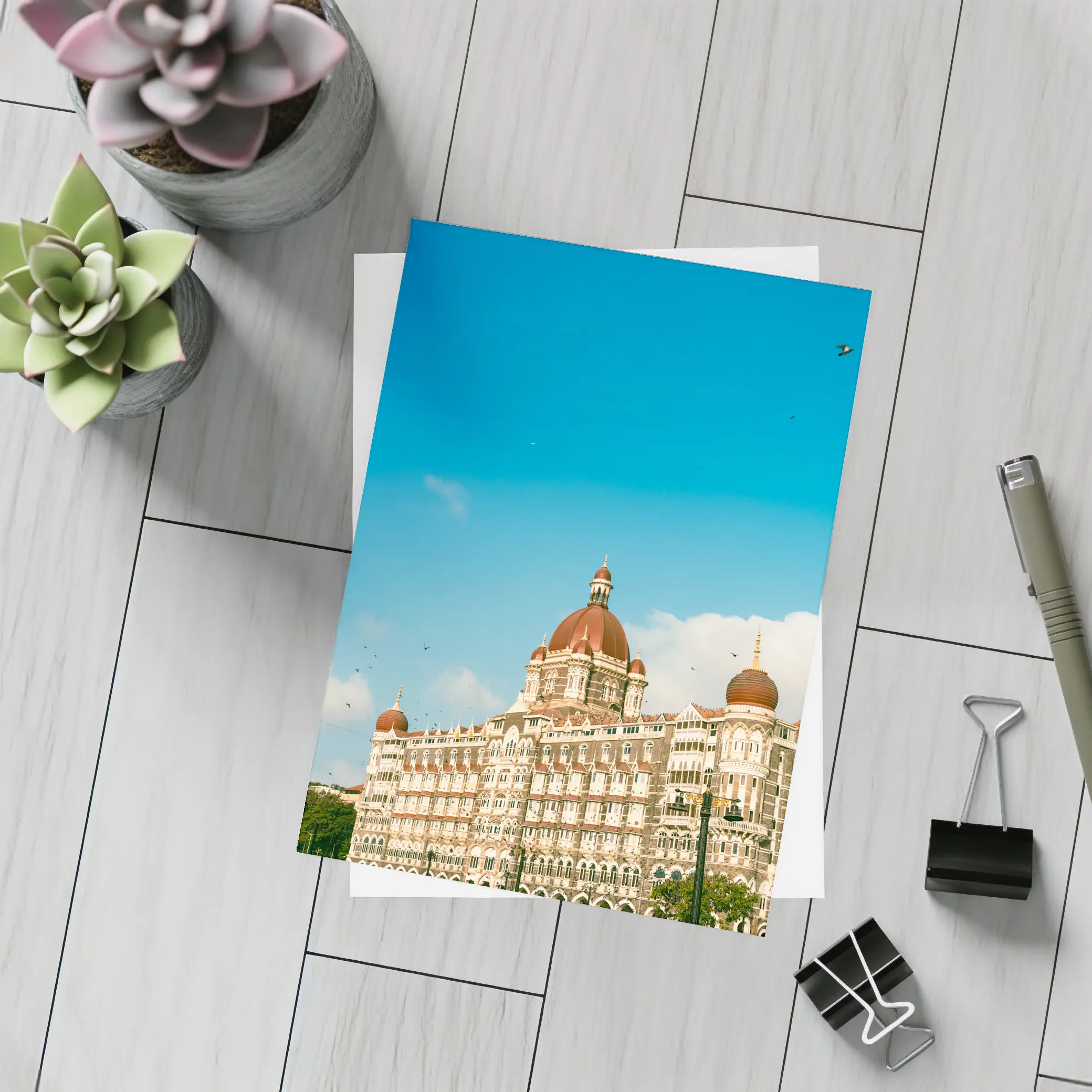 Taj Mahal Palace Hotel Mumbai Blue Sky – Postcards