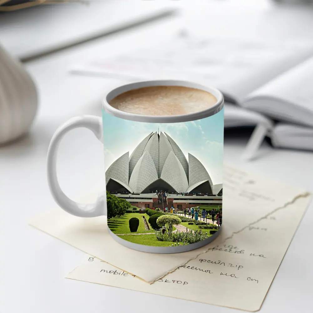 Lotus Temple Bahai House New Delhi India – Mugs