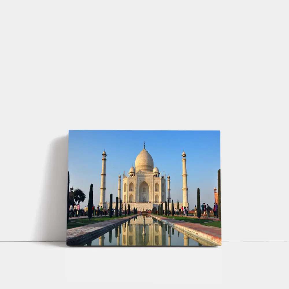 Taj Mahal Reflecting Pool Blue Sky – Wall Art