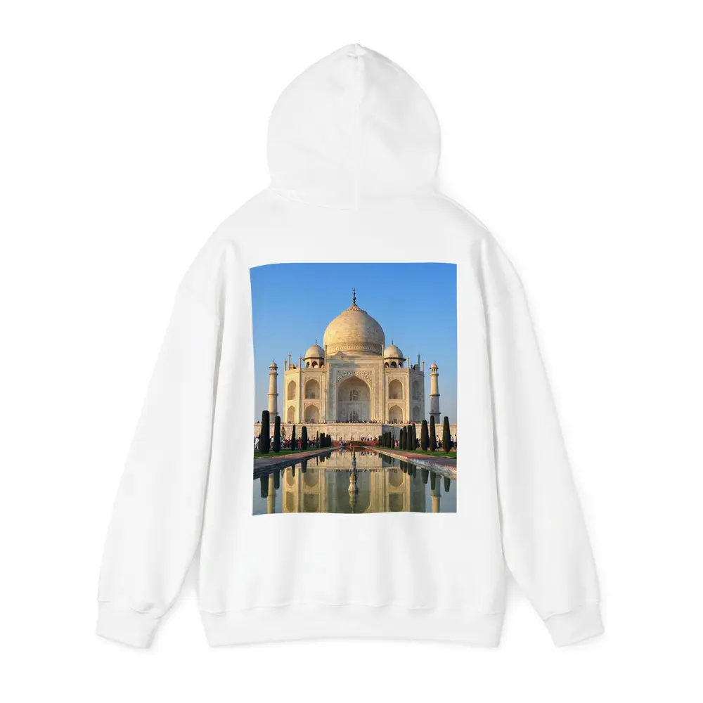 Taj Mahal Reflecting Pool Blue Sky – Hoodies
