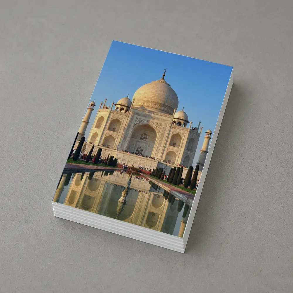 Taj Mahal Reflecting Pool Blue Sky – Postcards