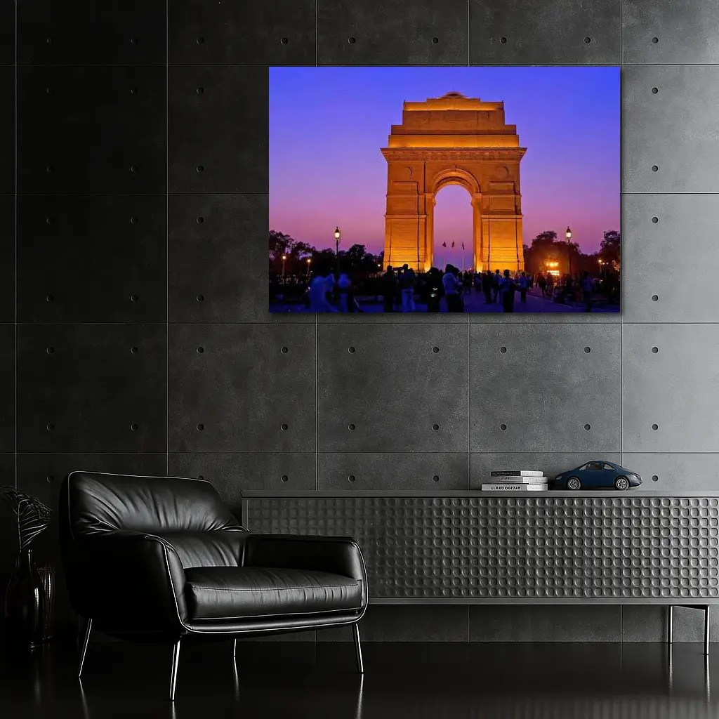 India Gate New Delhi Dusk Sky – Wall Art