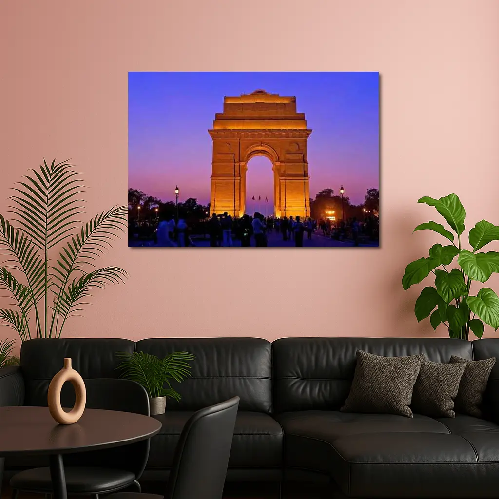 India Gate New Delhi Dusk Sky – Wall Art
