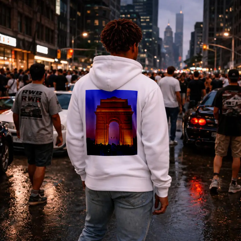 India Gate New Delhi Dusk Sky – Hoodies