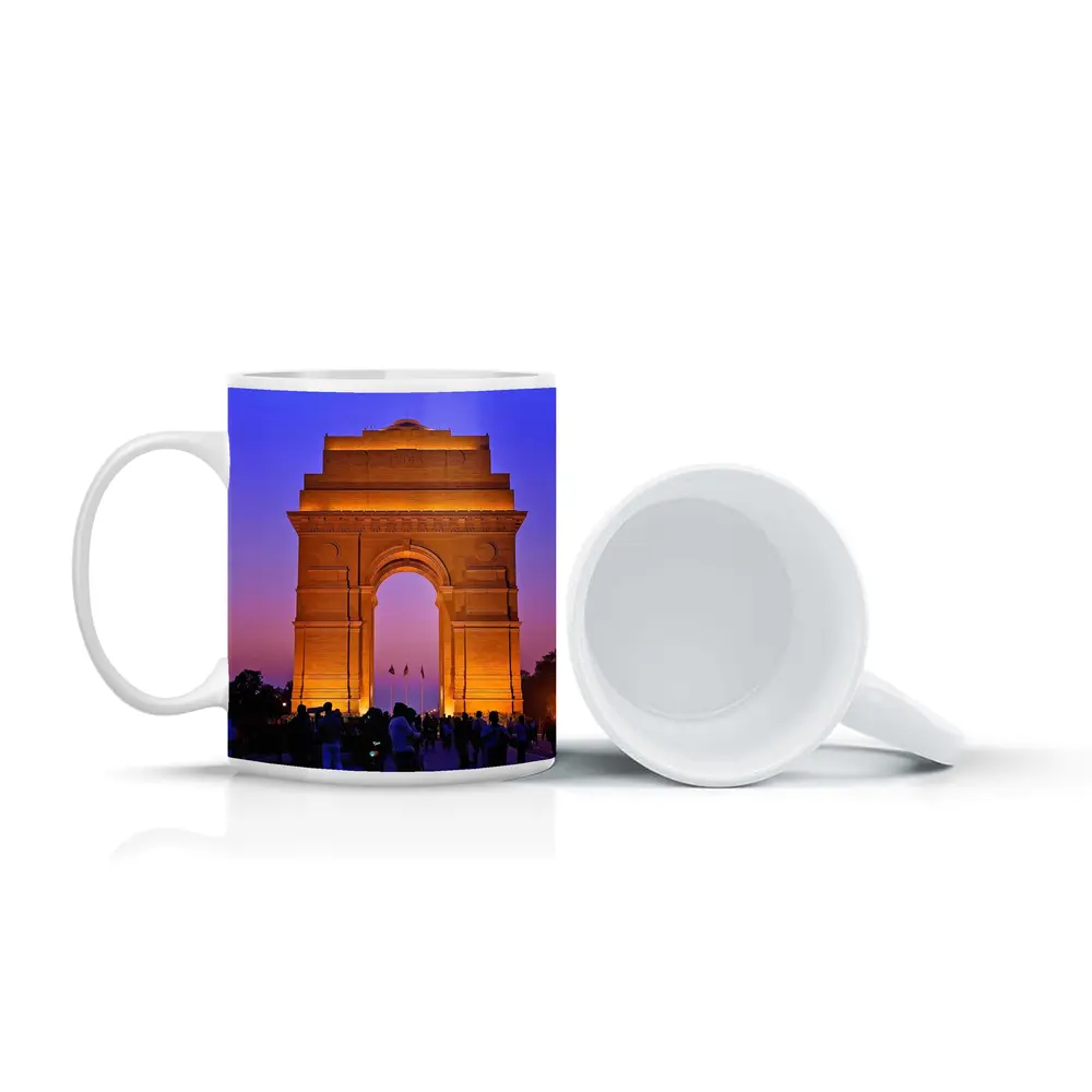 India Gate New Delhi Dusk Sky – Mugs