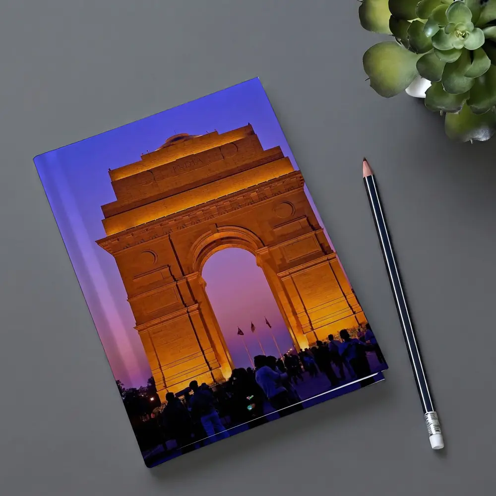 India Gate New Delhi Dusk Sky – Notebooks
