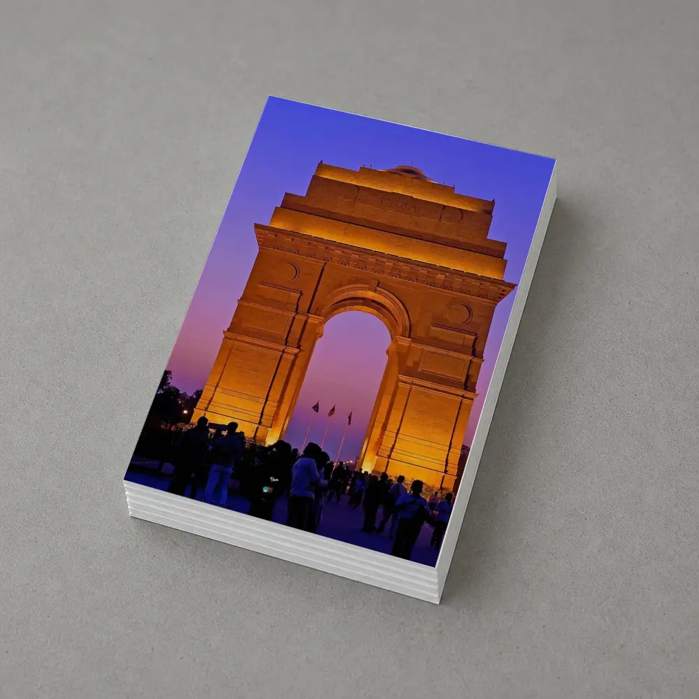 India Gate New Delhi Dusk Sky – Postcards