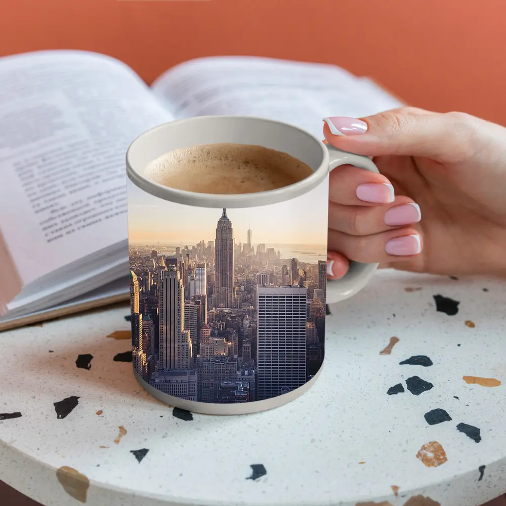 New York City Skyline Empire State Sunset – Mugs