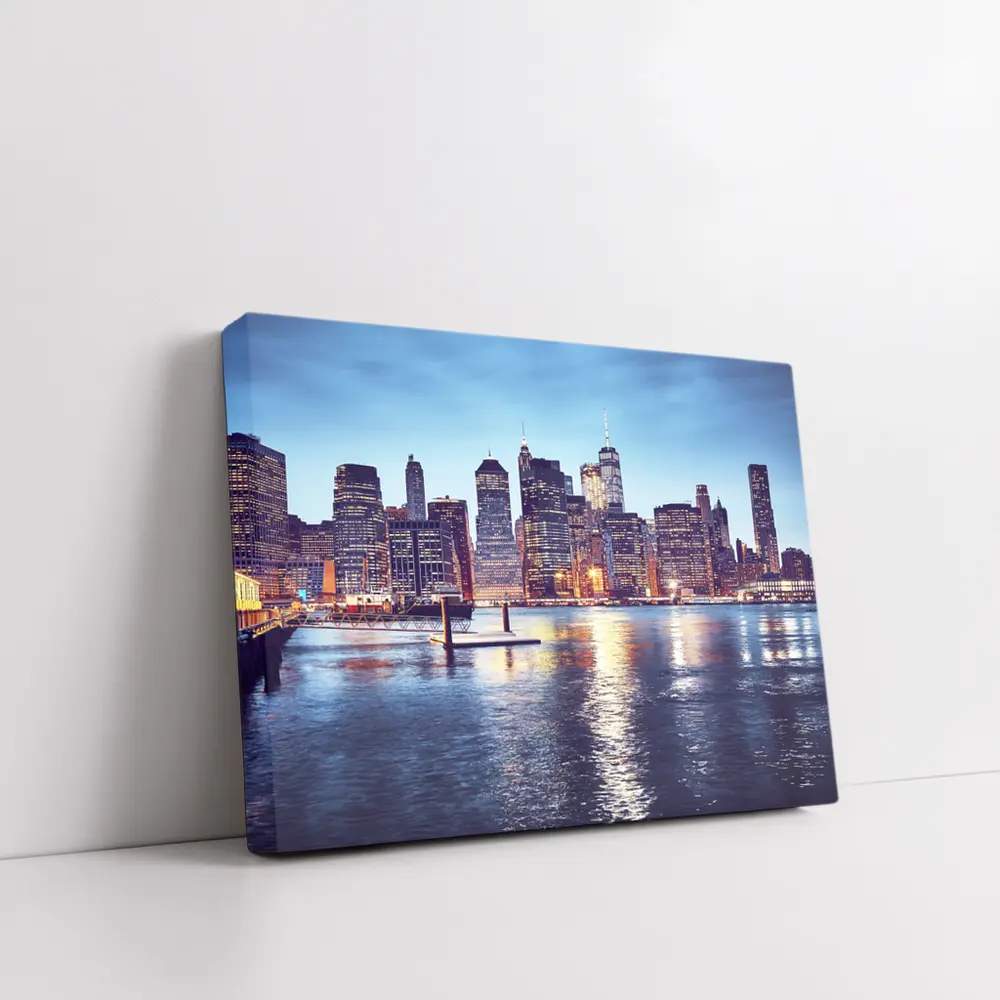 Manhattan Skyline Across East River Dusk – Wall Art