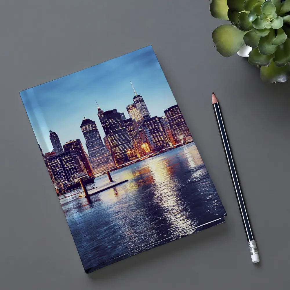 Manhattan Skyline Across East River Dusk – Notebooks