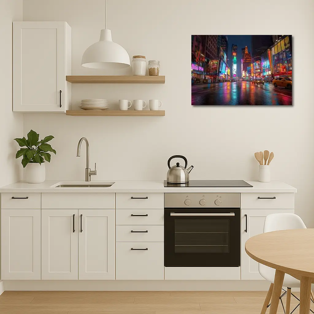 Times Square New York City Rainy Night – Wall Art