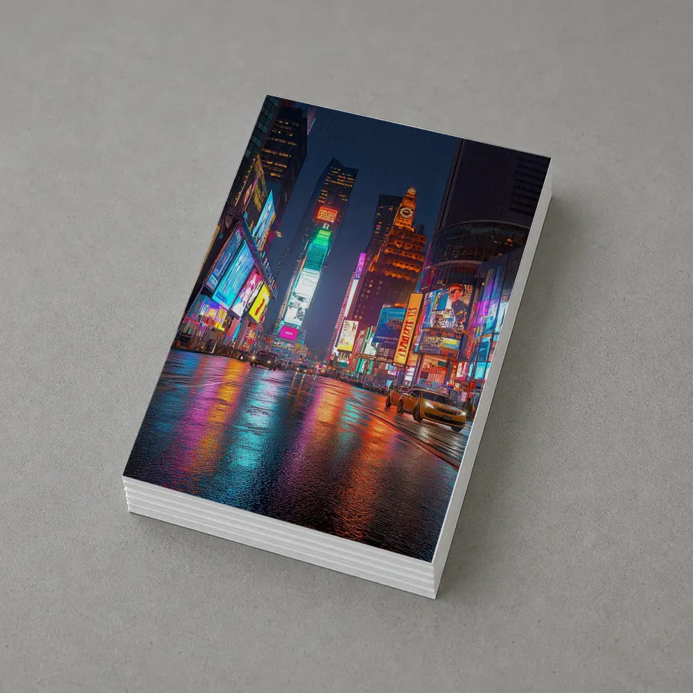 Times Square New York City Rainy Night – Postcards