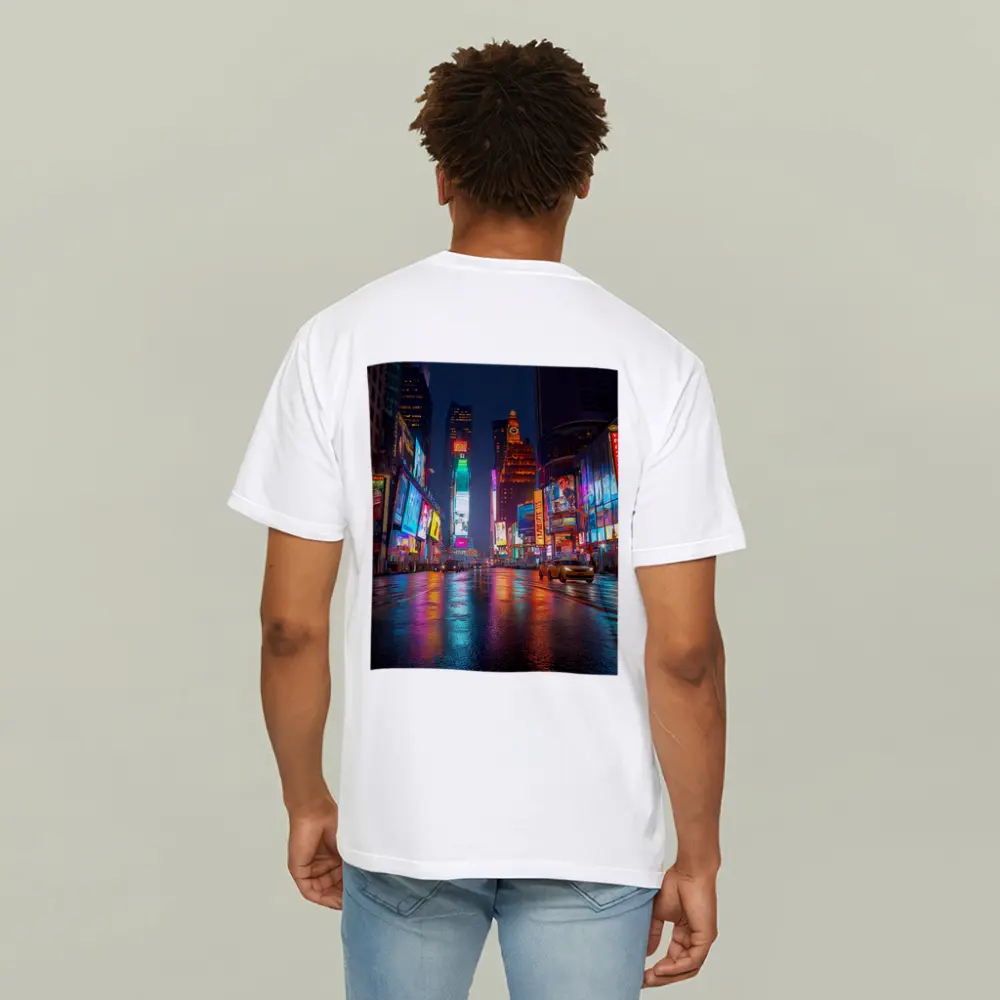 Times Square New York City Rainy Night – T-Shirts
