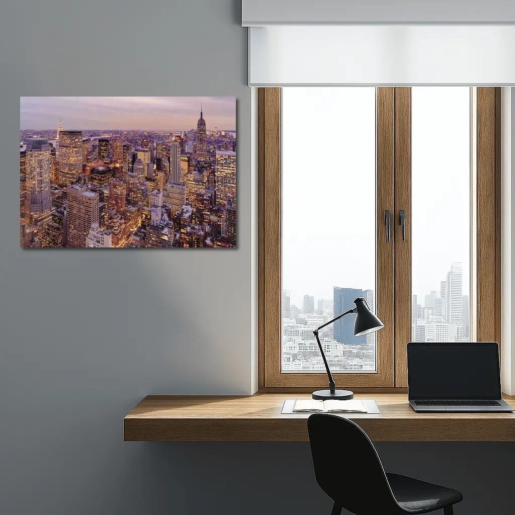 New York City Skyline At Dusk – Wall Art