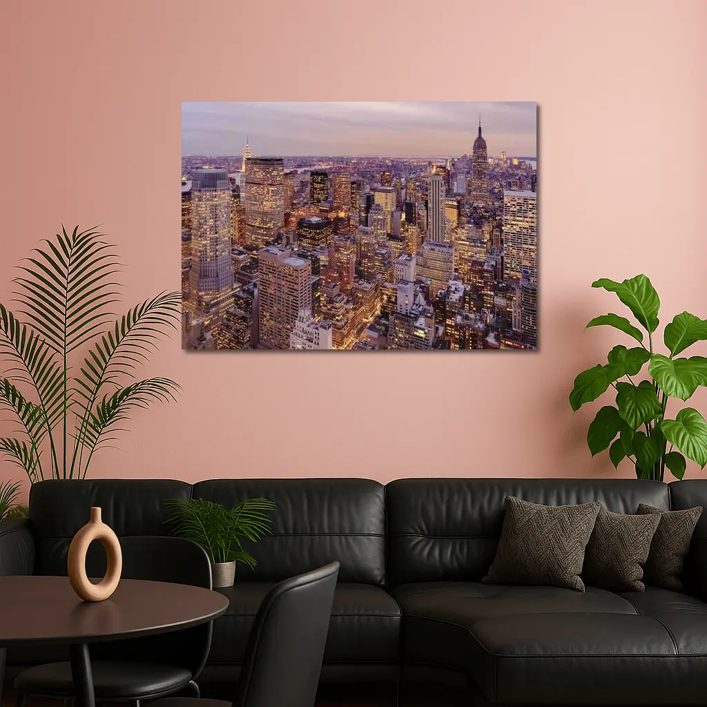 New York City Skyline At Dusk – Wall Art