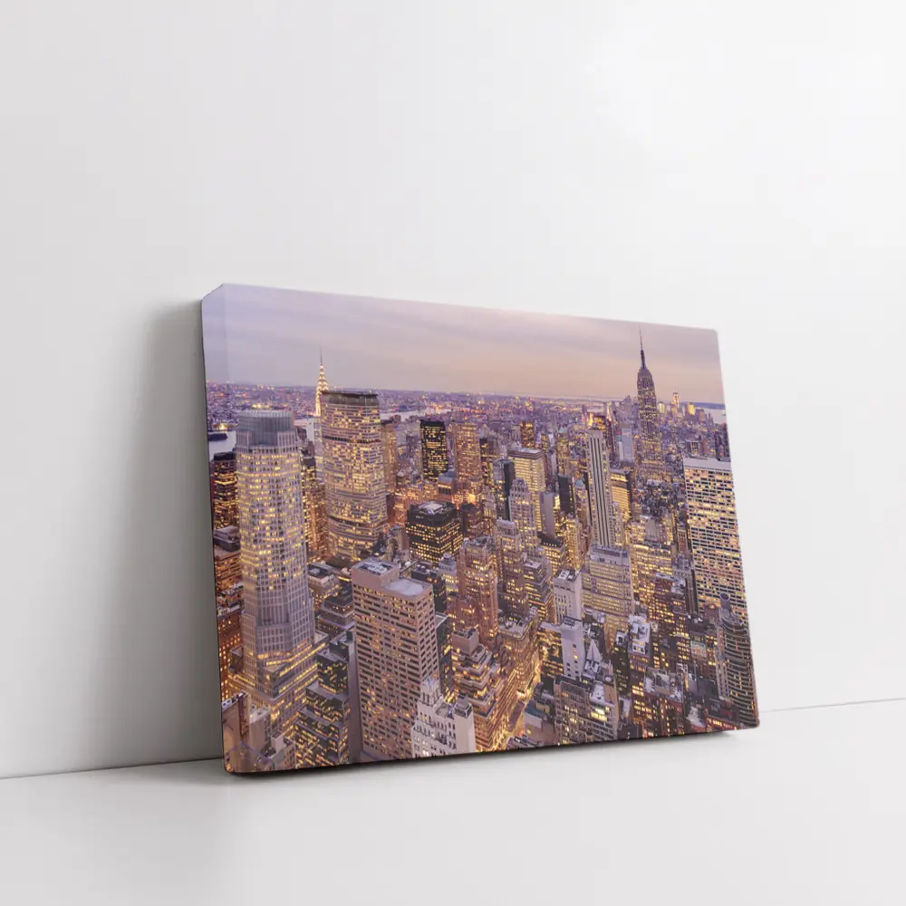 New York City Skyline At Dusk – Wall Art