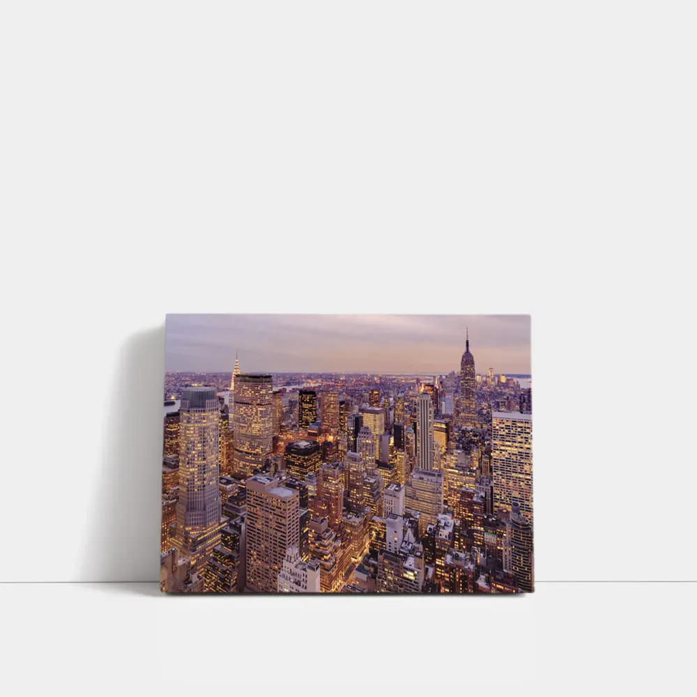New York City Skyline At Dusk – Wall Art