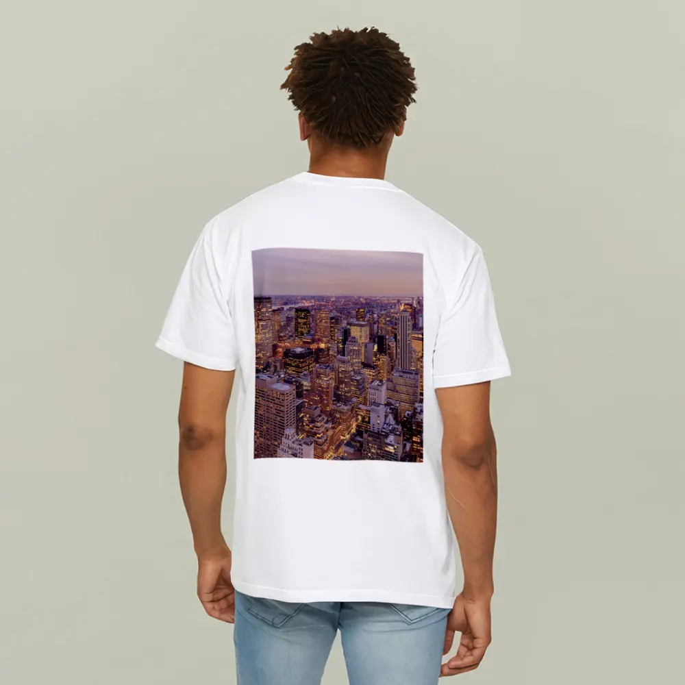 New York City Skyline At Dusk – T-Shirts