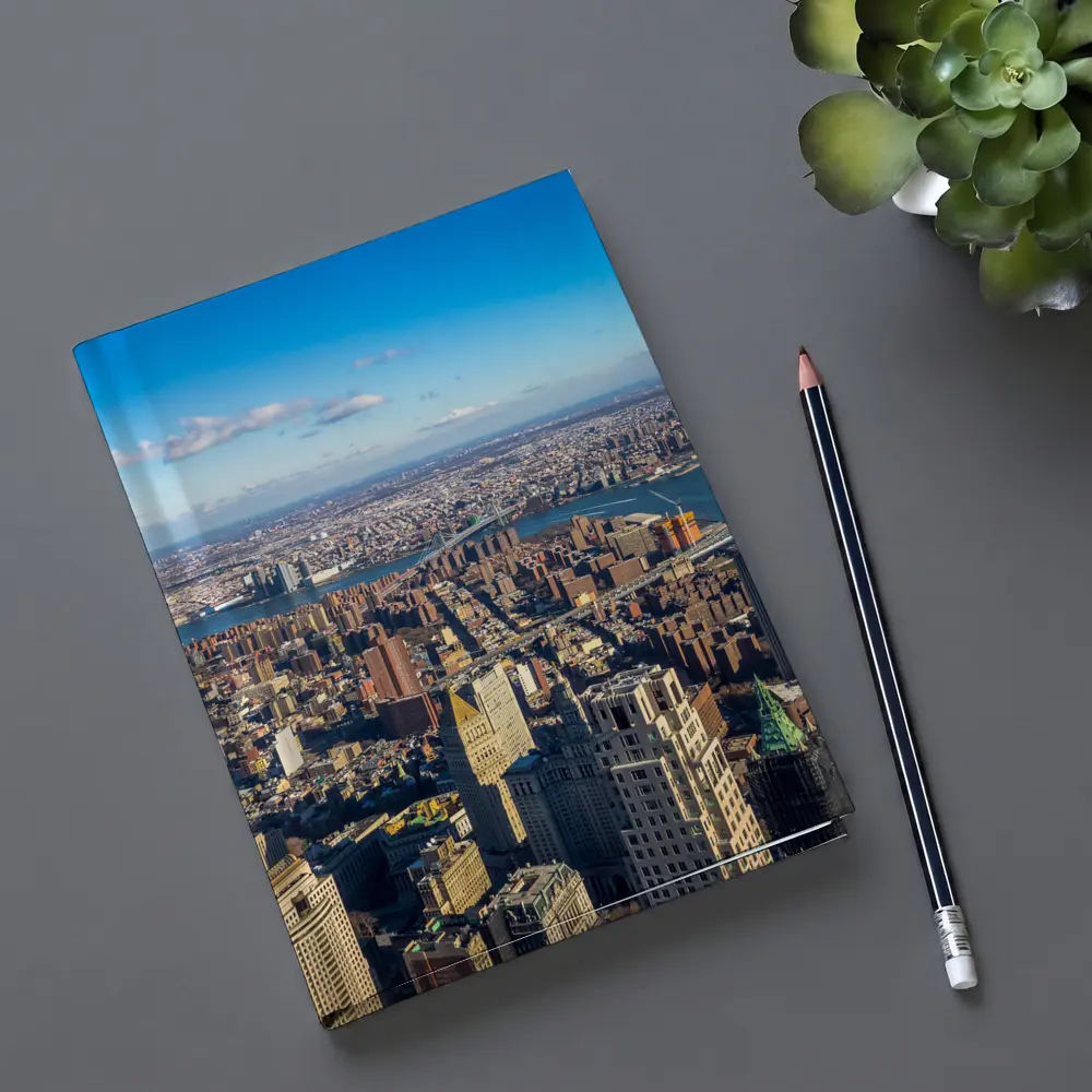 New York City Aerial Skyline Brooklyn Bridge View – Notebooks