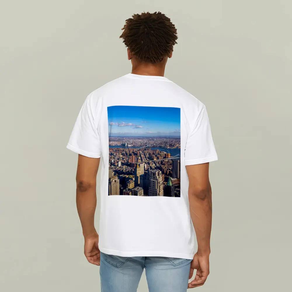 New York City Aerial Skyline Brooklyn Bridge View – T-Shirts