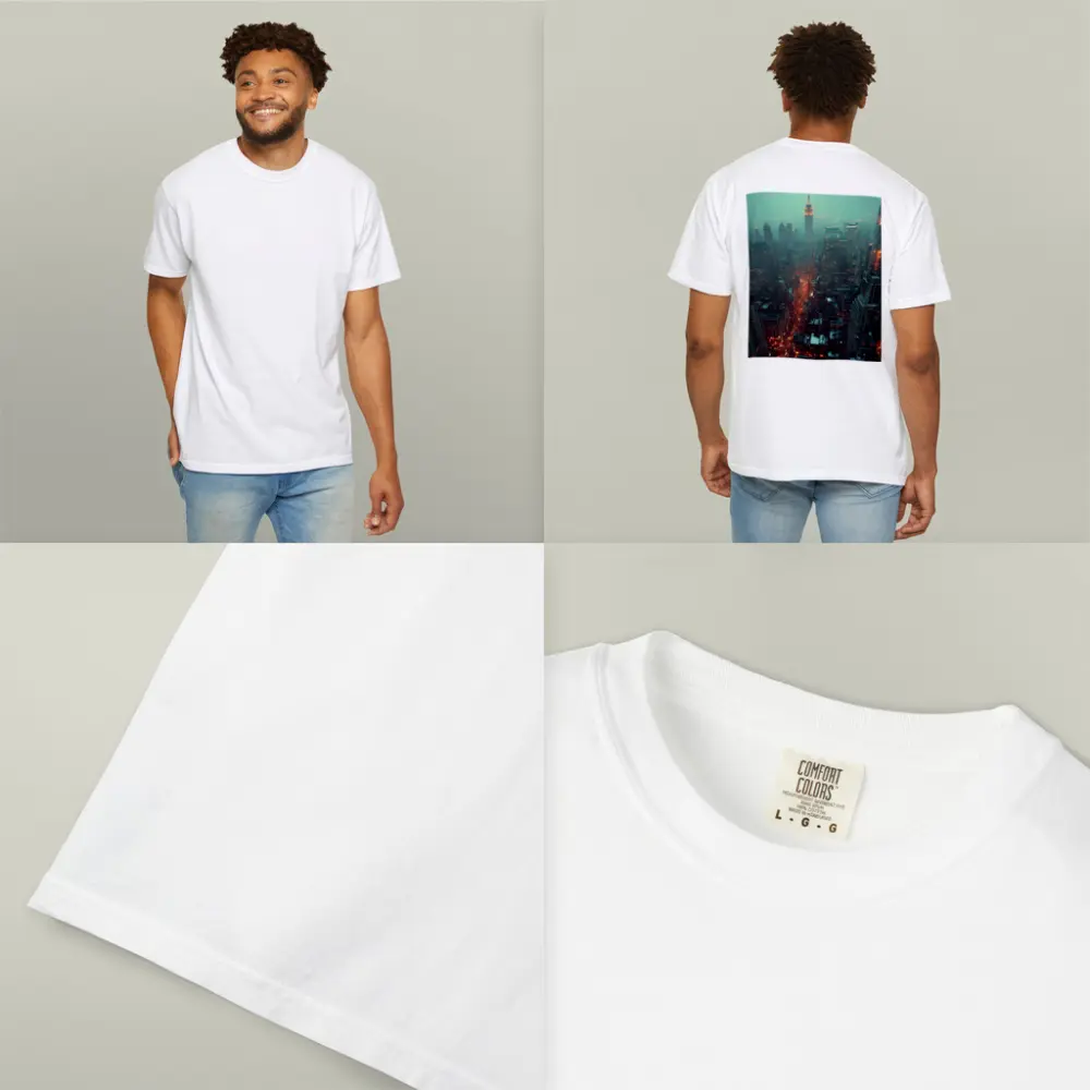 Empire State Building Foggy Night City – T-Shirts