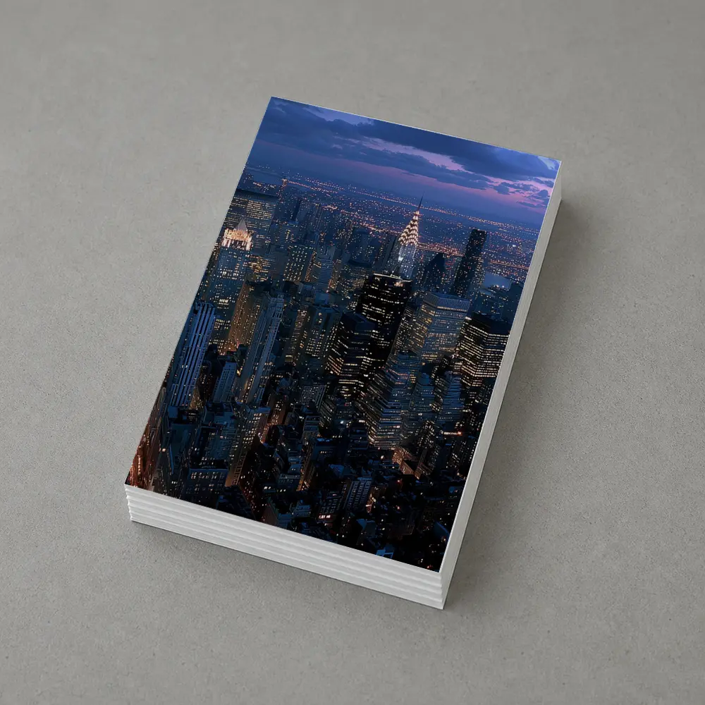 New York City Skyline At Dusk Aerial – Postcards
