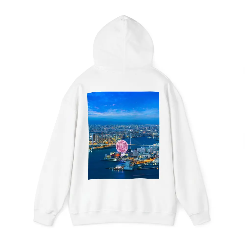 Osaka Bay Ferris Wheel Night City View – Hoodies