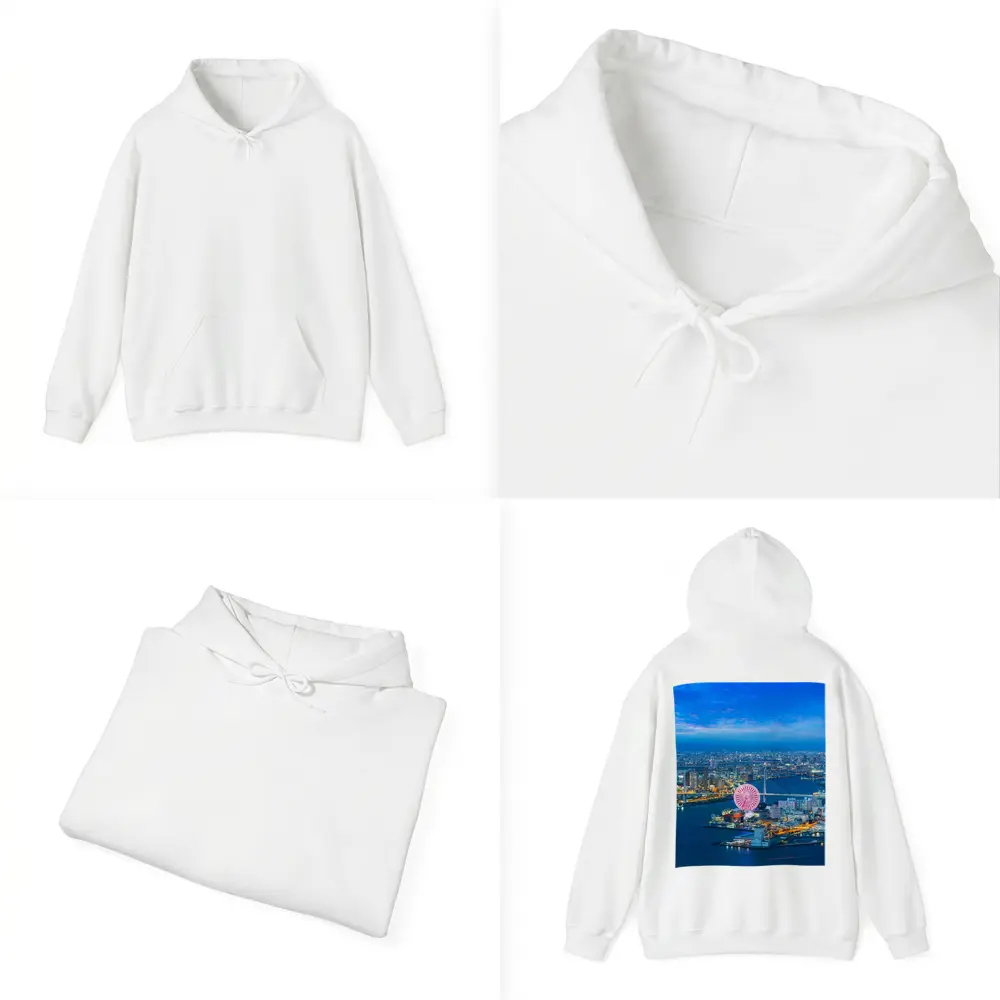 Osaka Bay Ferris Wheel Night City View – Hoodies