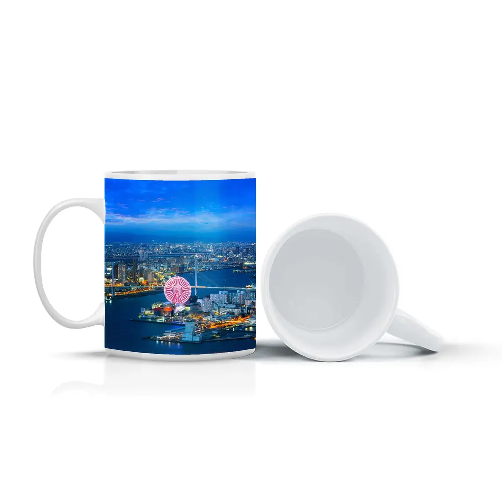 Osaka Bay Ferris Wheel Night City View – Mugs